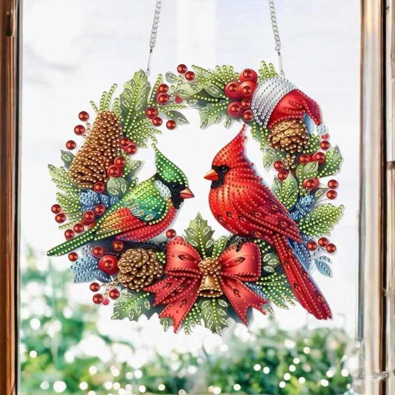 Couronne de Noël à broder