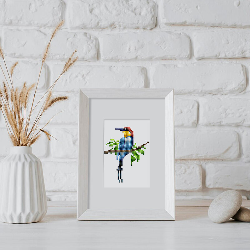Mini broderie diamant x12 - Oiseaux
