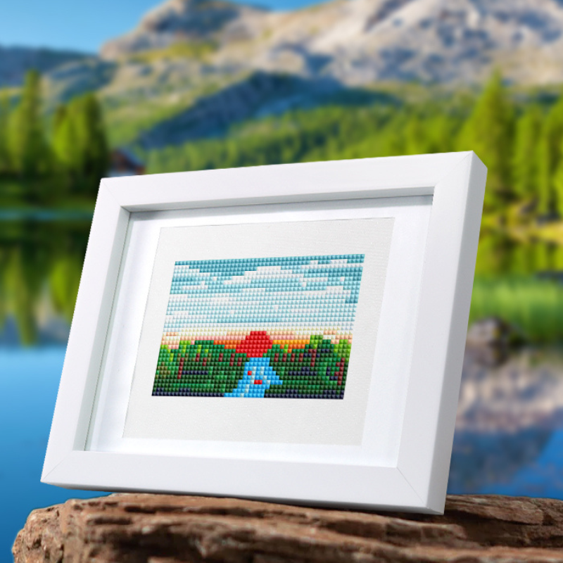 Mini broderie diamant x10 - Paysages