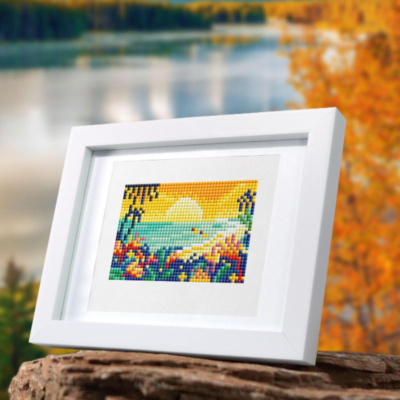 Mini broderie diamant x10 - Paysages