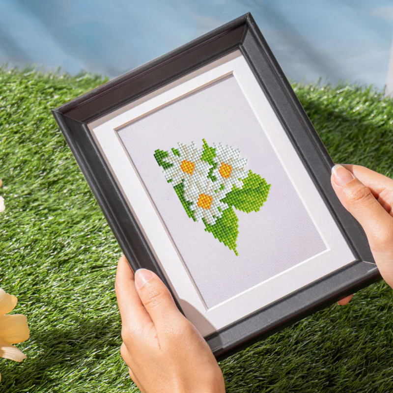 Mini broderie diamant x12 - Fleurs