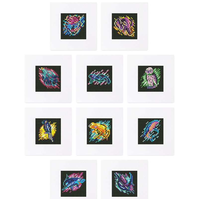 Mini broderie diamant x12 - Animaux