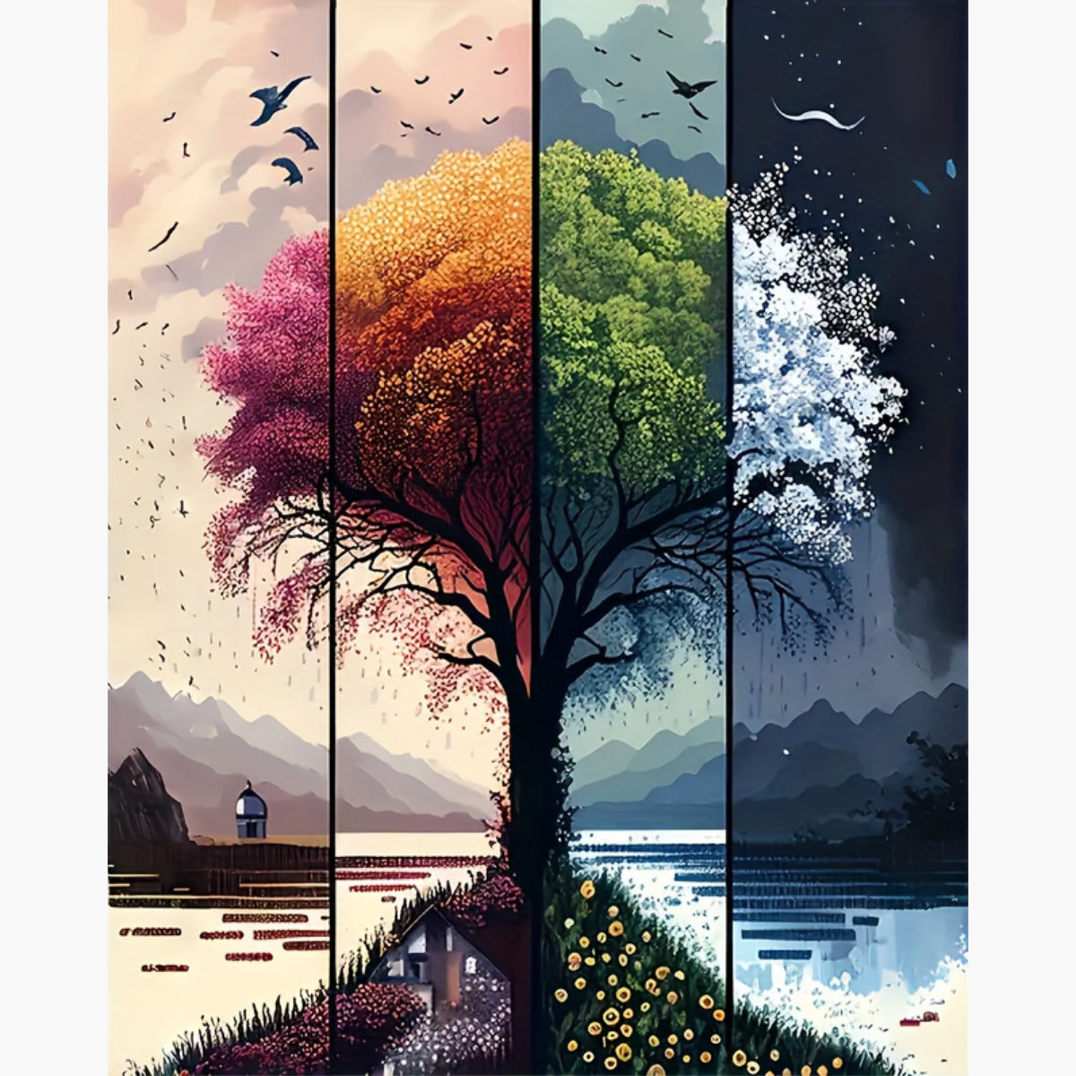 Broderie Diamant - Arbre périodique