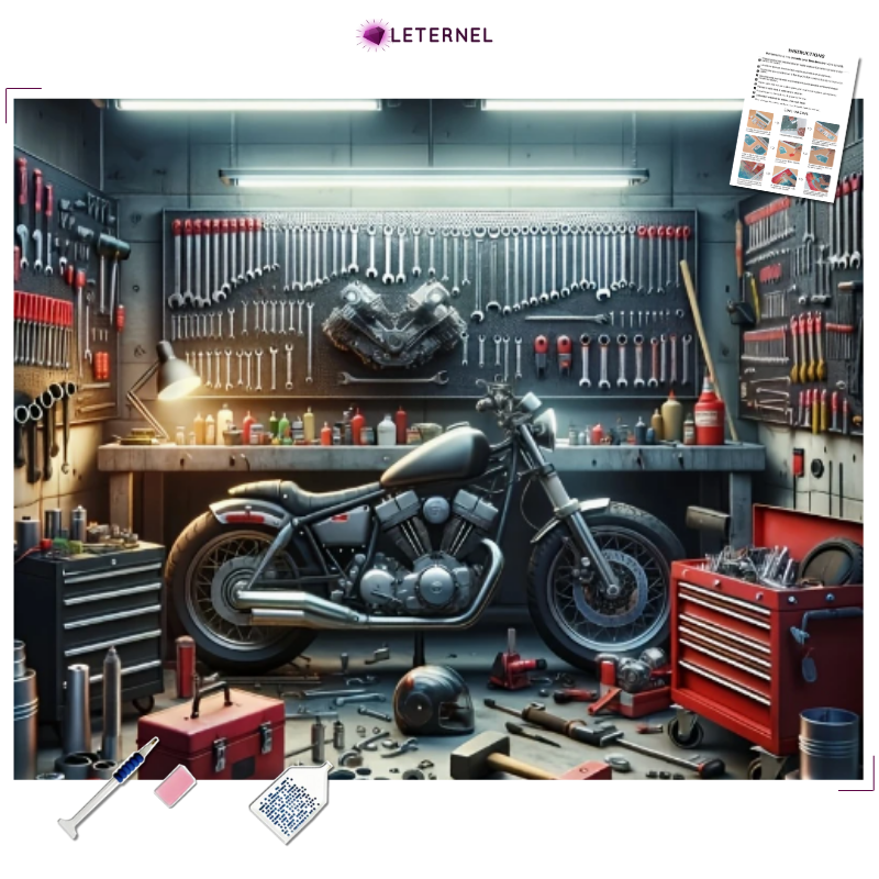 Broderie Diamant - Atelier motard