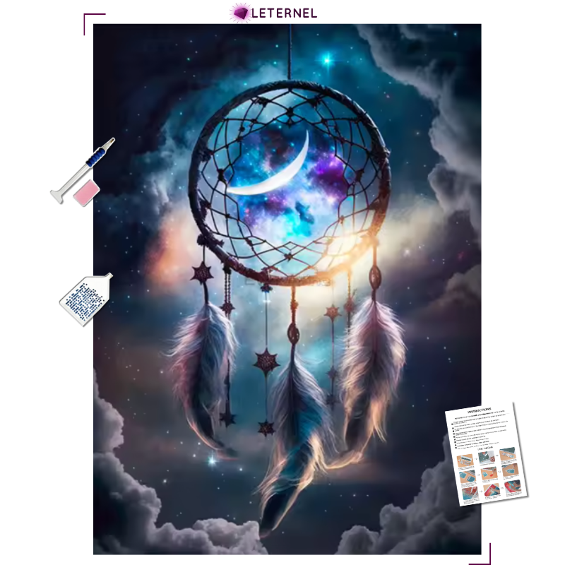 Broderie Diamant - Attrape-rêve ciel