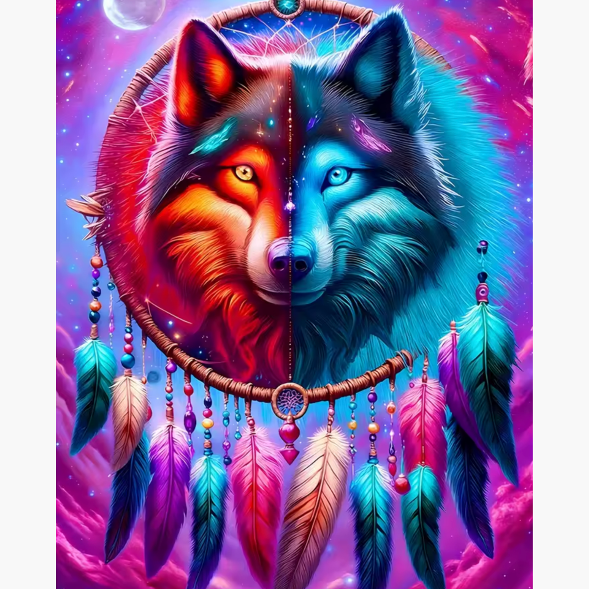 Broderie Diamant - Attrape reve fluo