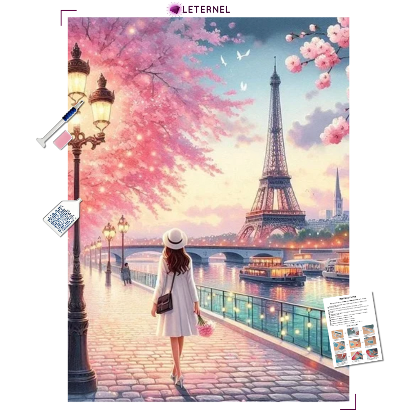 Broderie Diamant - Balade parisienne