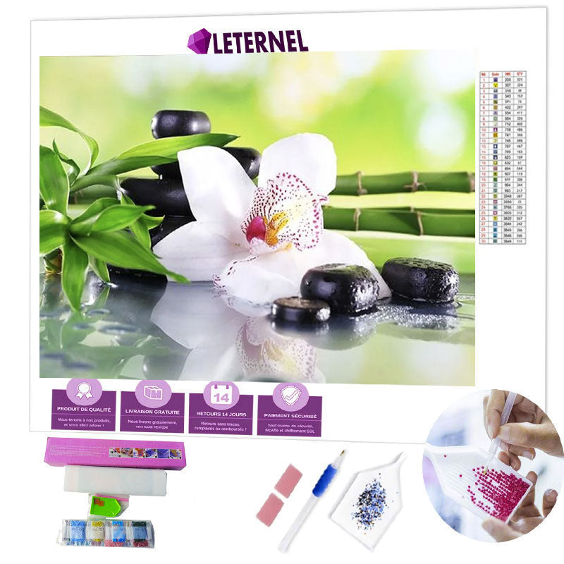 Broderie Diamant - Bambou zen