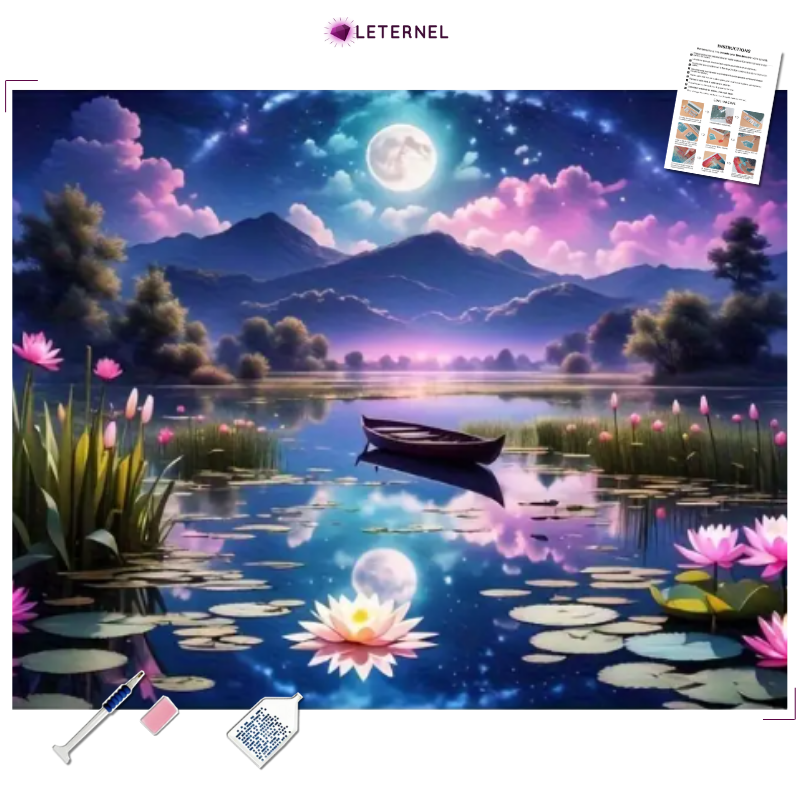 Broderie Diamant - Barque féerique