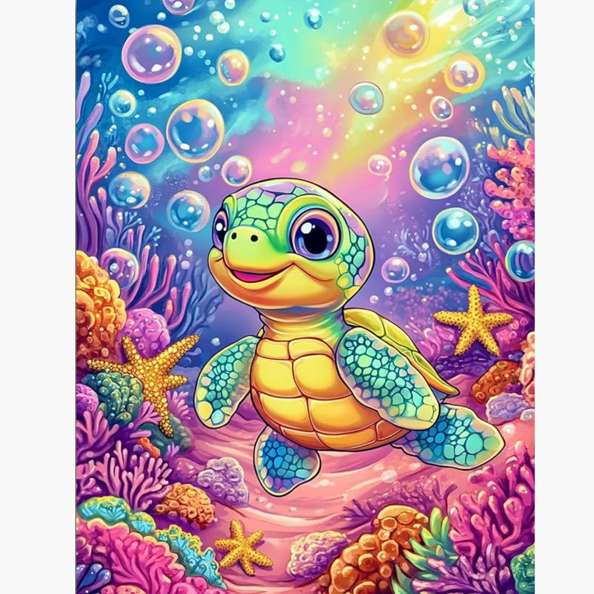 Broderie Diamant - Bébé tortue