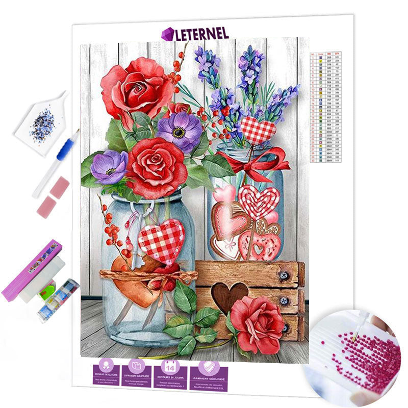 Broderie Diamant - Bocaux cadeaux