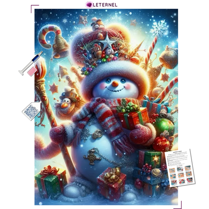 Broderie Diamant - Bonhomme roi