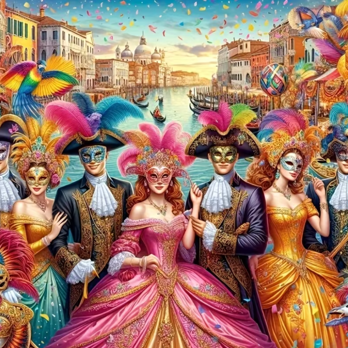 Broderie Diamant - Carnaval Venise