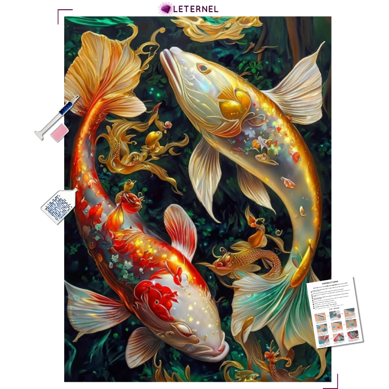 Broderie Diamant - Carpe Yin yang