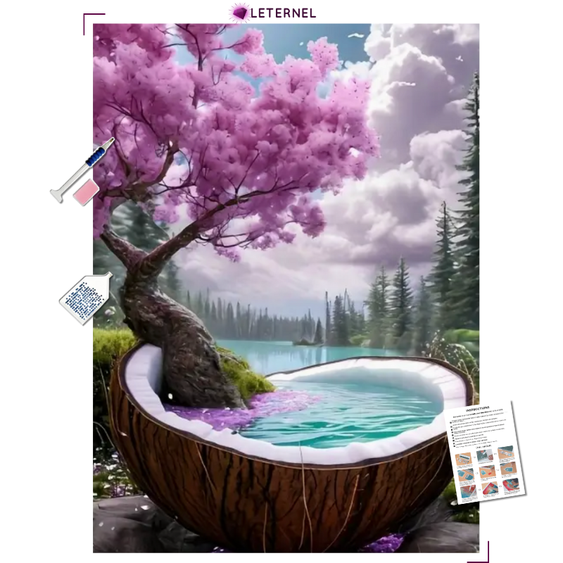 Broderie Diamant - Cerisier Coco