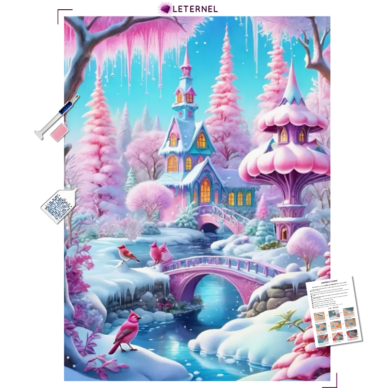 Broderie Diamant - Château Hiver