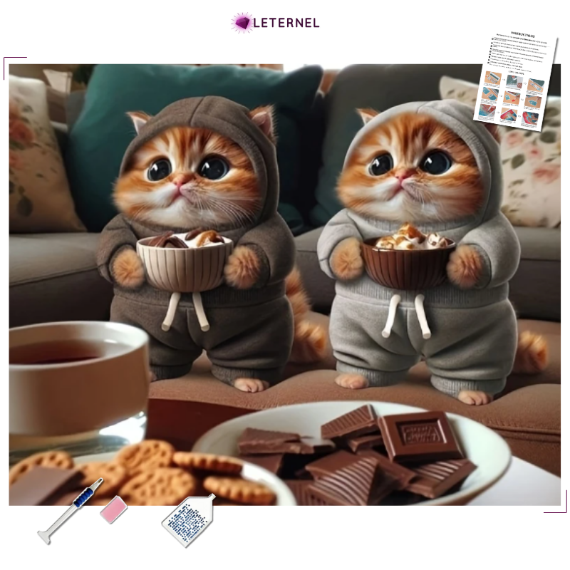 Broderie Diamant - Chatons gourmands