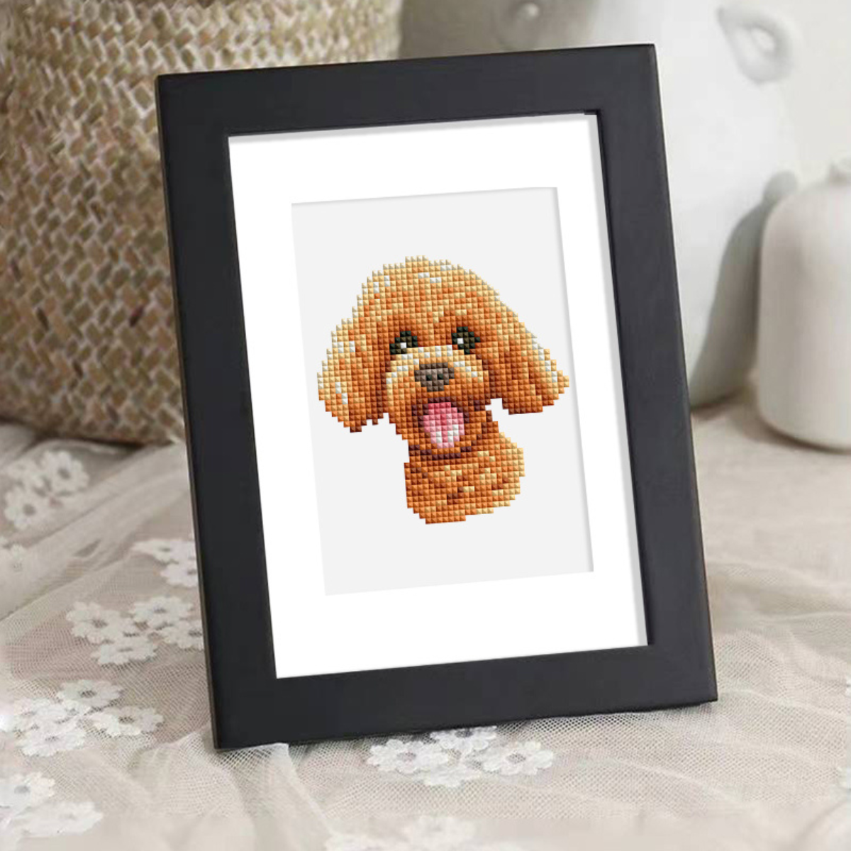 Kit Diamond Painting – Mini broderie diamant x12 - Chiens | LETERNEL
