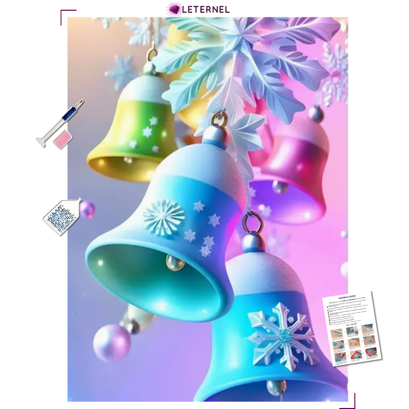 Broderie Diamant - Cloches de Noël