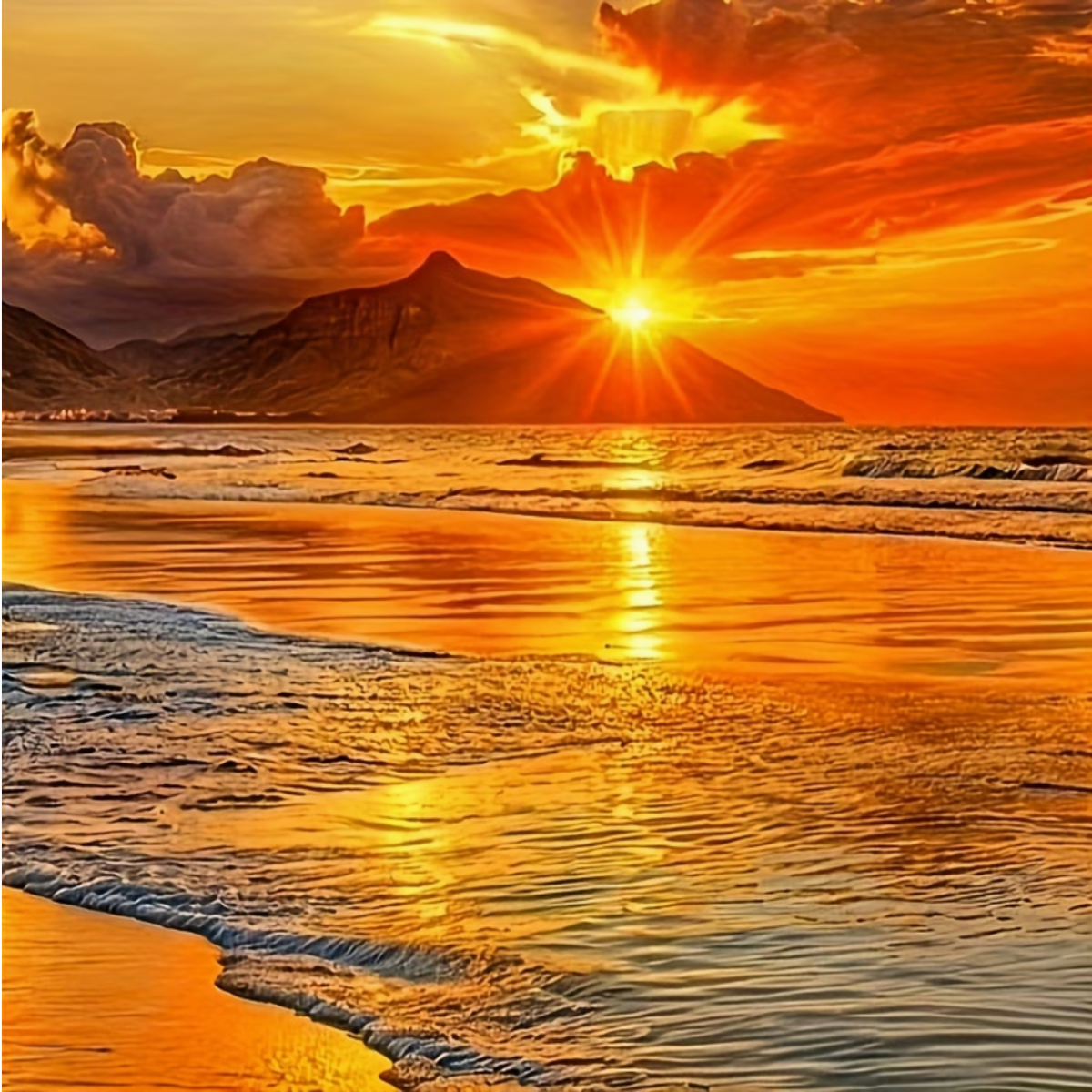 Kit Diamond Painting – Coucher de soleil île | LETERNEL