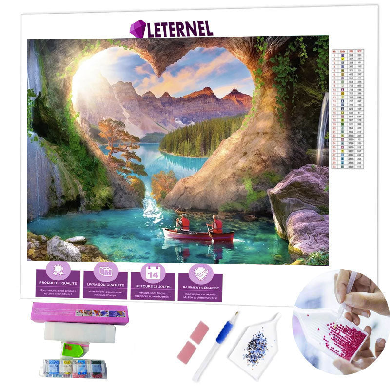 Broderie Diamant - Crique coeur