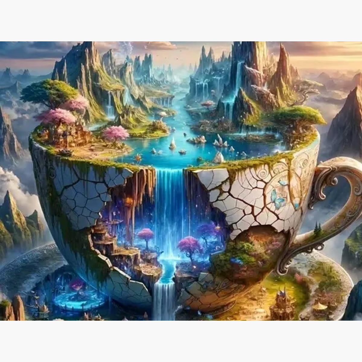 Broderie Diamant - Univers tasse fantastique