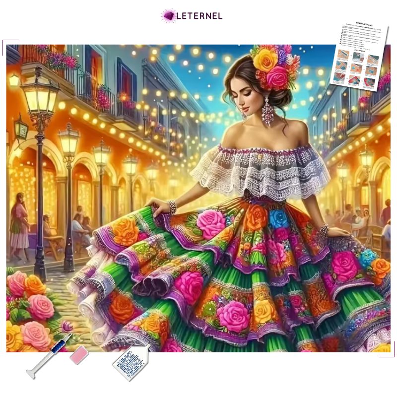 Broderie Diamant - Danseuse flamenco