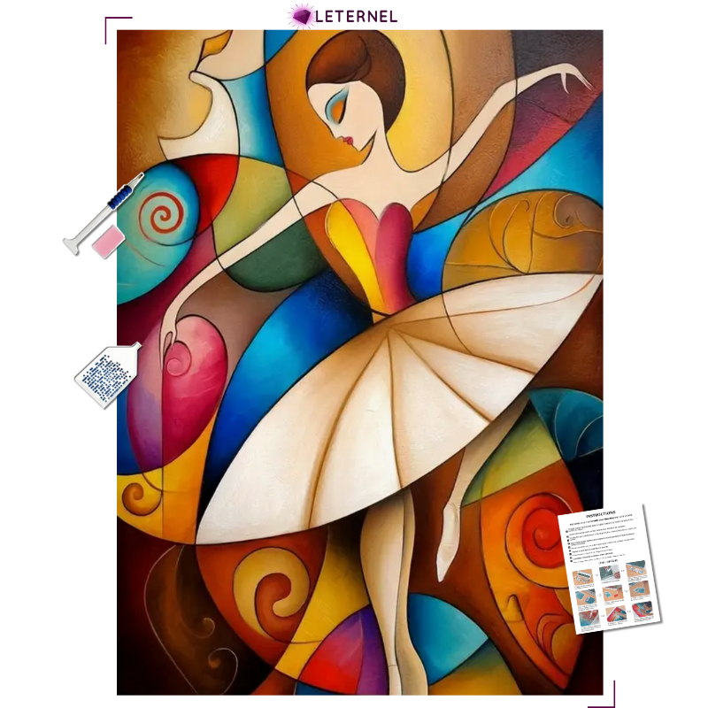 Broderie Diamant - Danseuse Mosaïque
