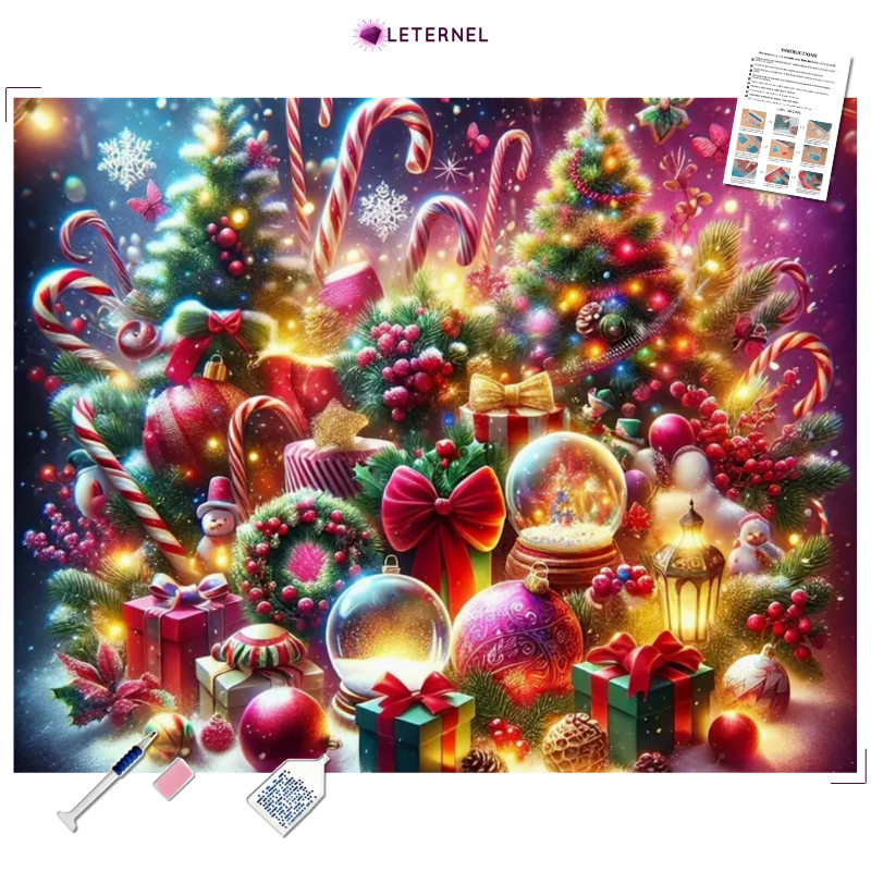 Broderie Diamant - Décorations de Noël