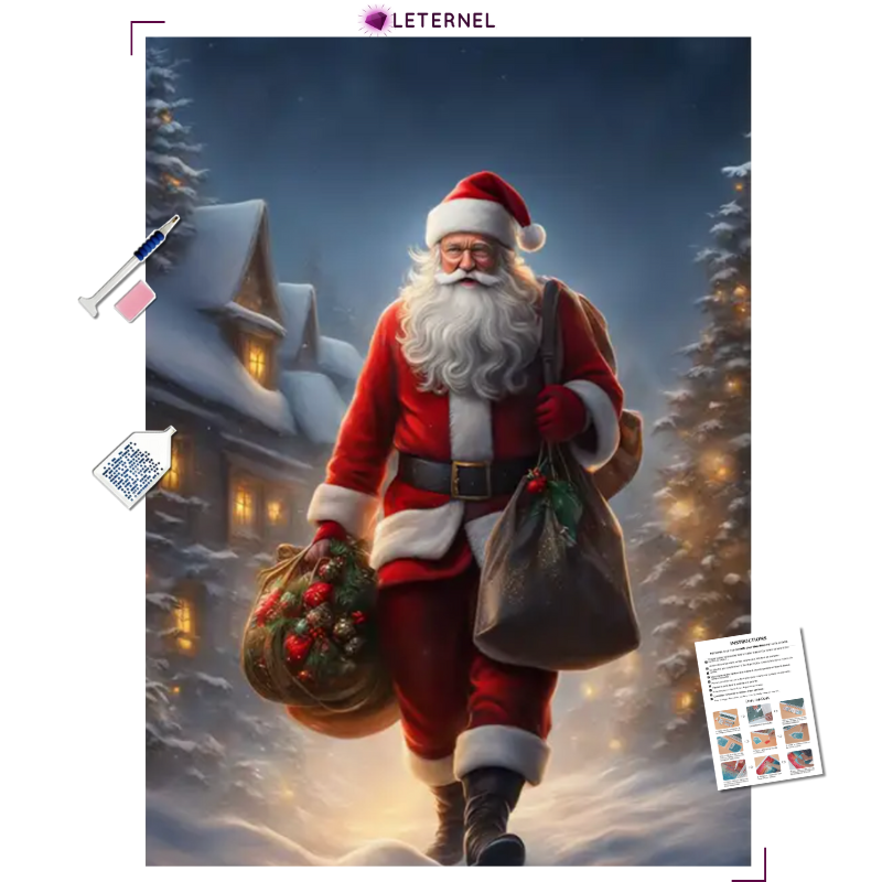 Broderie Diamant - Distribution Père Noël