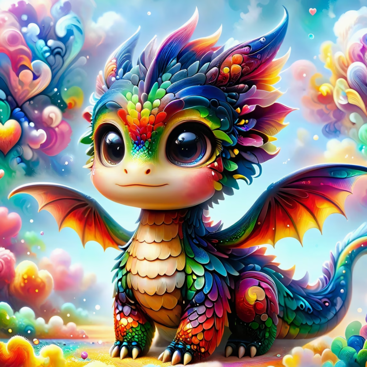 Broderie Diamant Dragon arc-en-ciel – Kit complet broderie diamant | LETERNEL