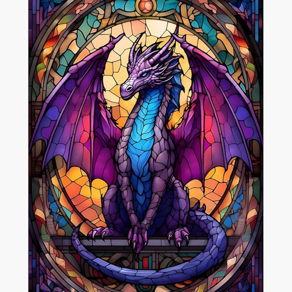 Kit Diamond Painting – Dragon mosaïque | LETERNEL