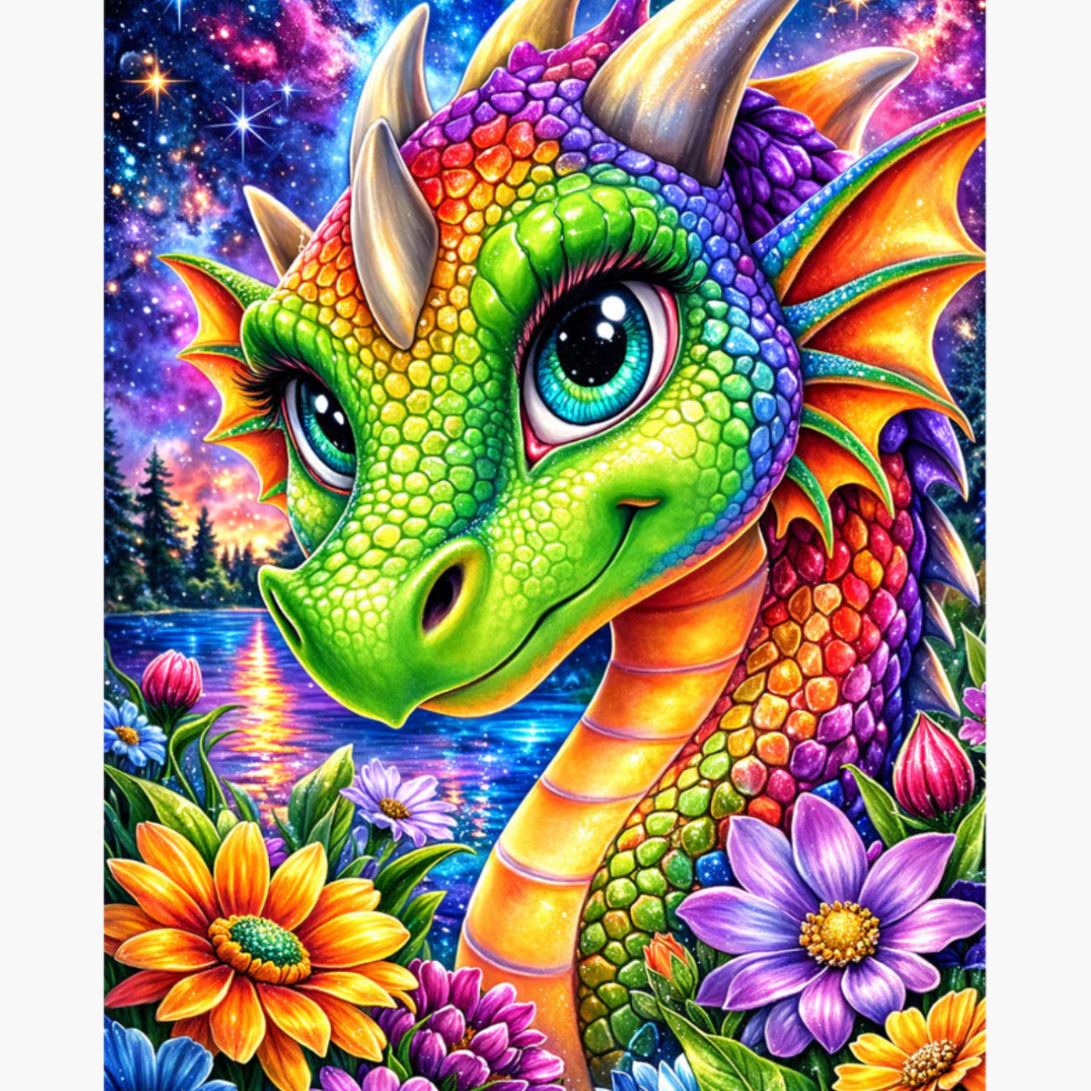 Broderie Diamant - Dragonesse
