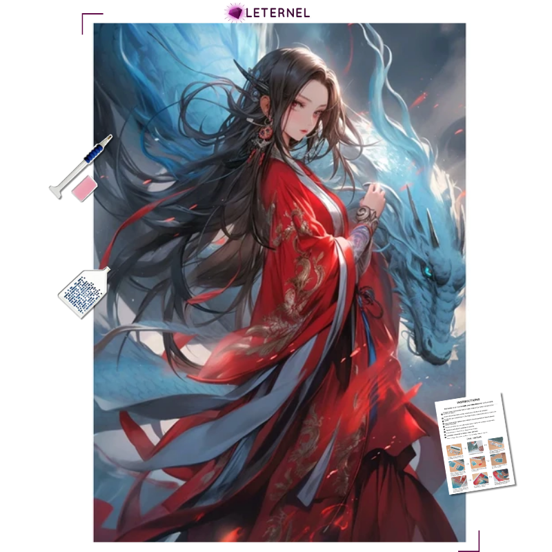 Broderie Diamant - Dragon manga