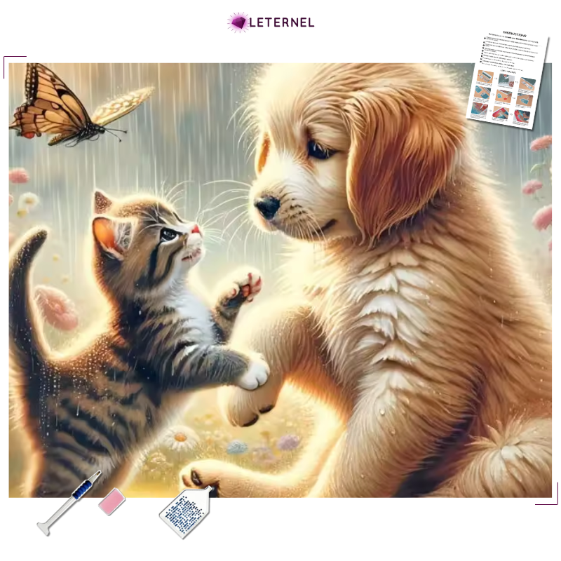 Broderie Diamant - Duo amitié