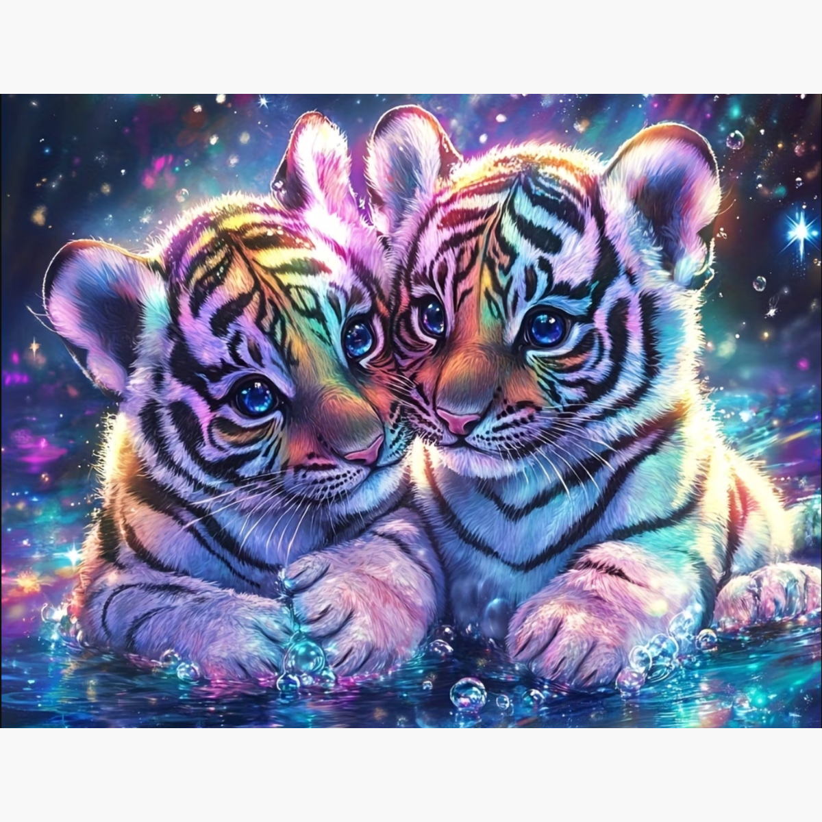 Kit Diamond Painting – Duo tigreau | LETERNEL