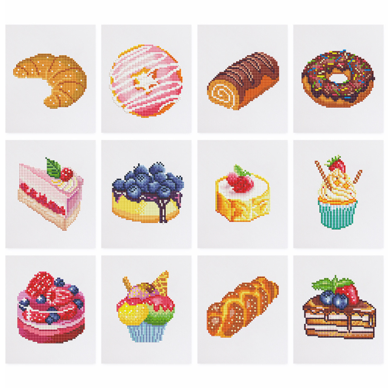 Mini broderie diamant x12 - Desserts