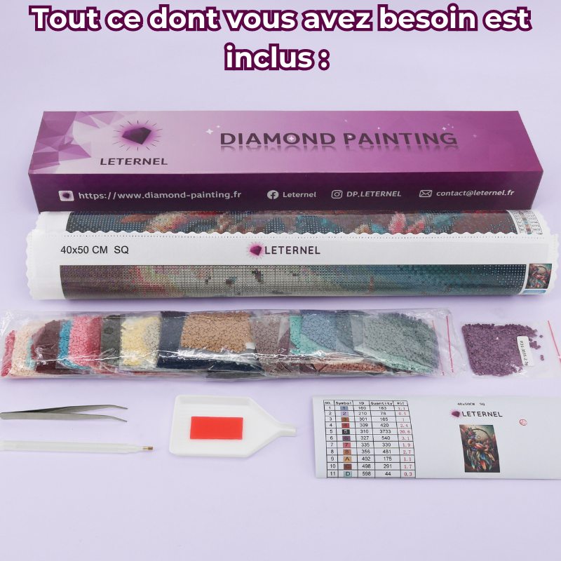 Broderie Diamant - Licorne fée