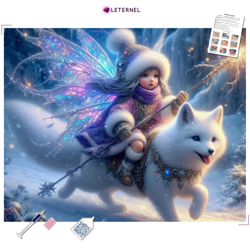 Broderie Diamant - Fée de Noël