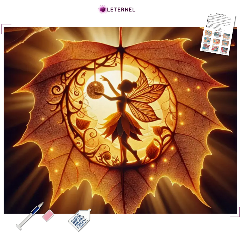 Broderie Diamant - Fée érable