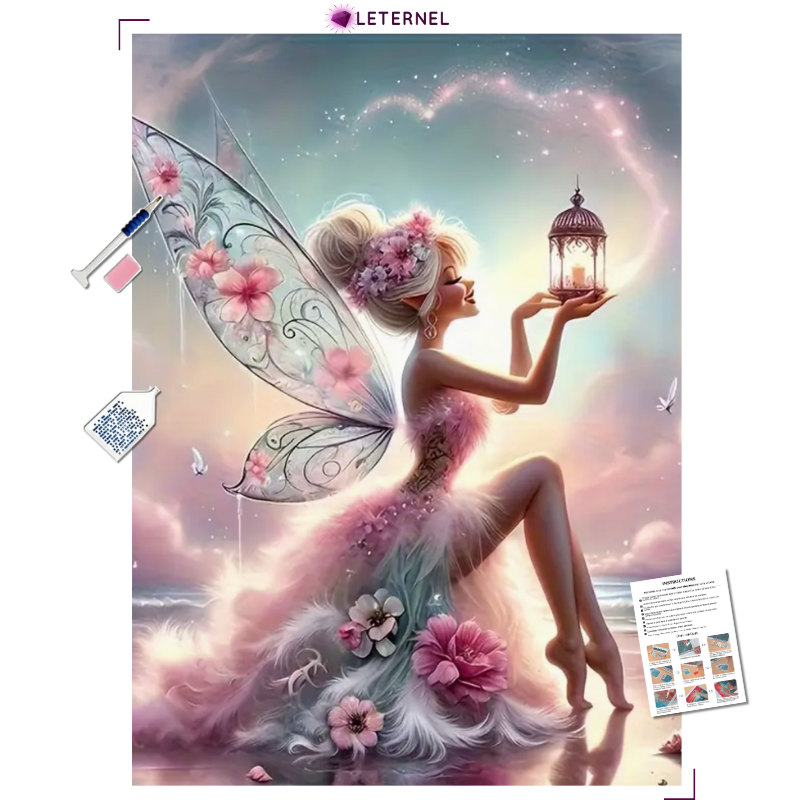 Broderie Diamant - Fée Lanterne