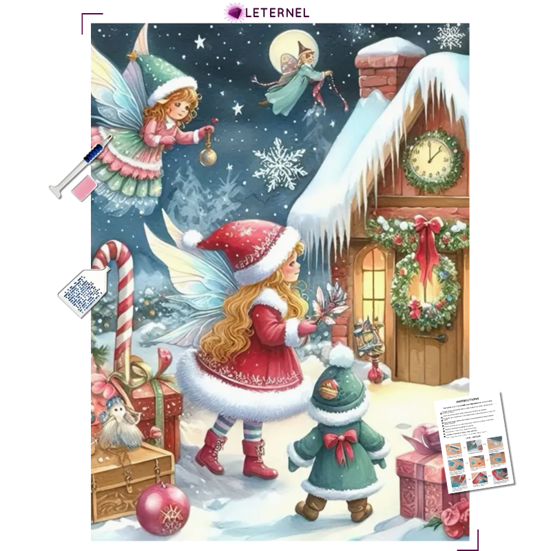 Broderie Diamant - Fées déco Noël
