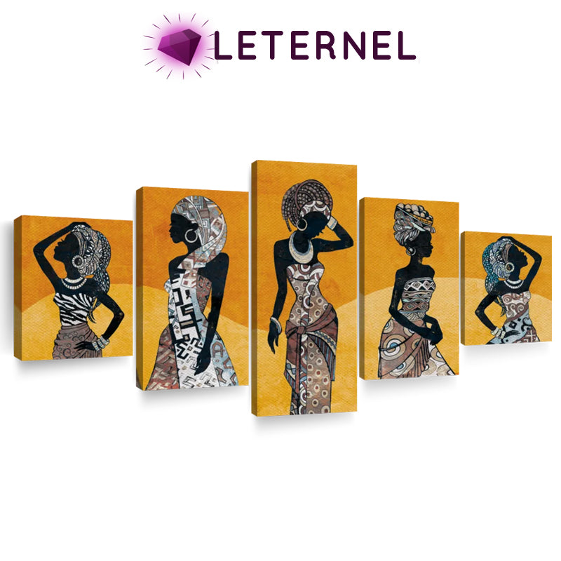 Broderie Diamant - Multi panel - Femmes africaines