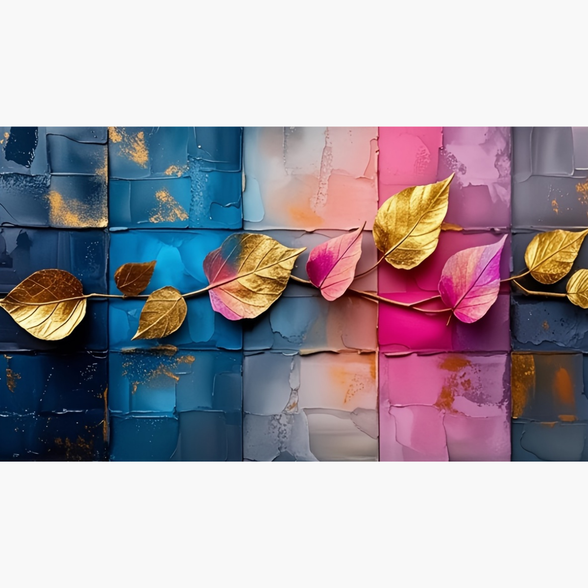 Broderie Diamant - Feuilles d'or