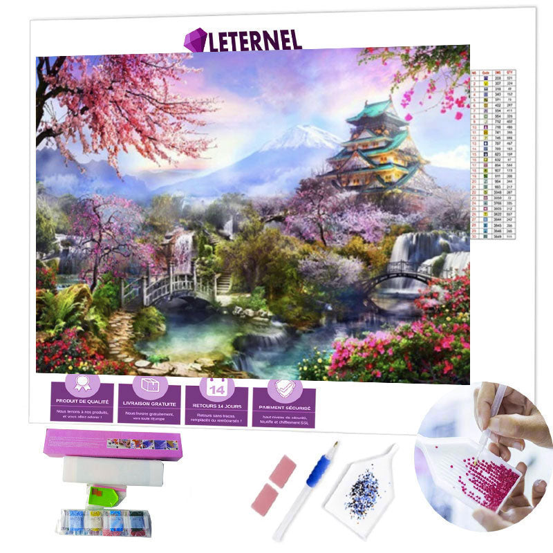Broderie Diamant - Forêt japonaise
