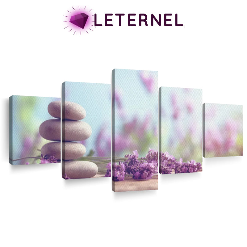 Broderie Diamant - Multi panel - Galet lavande