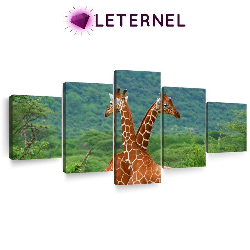 Broderie Diamant - Multi panel - Girafes
