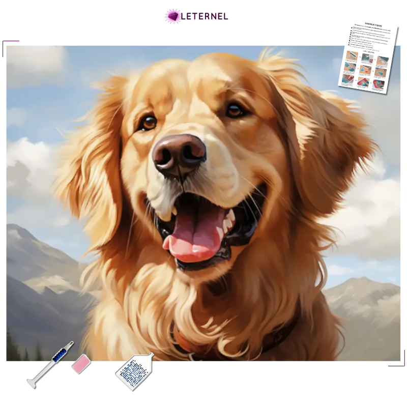 Broderie Diamant - Golden