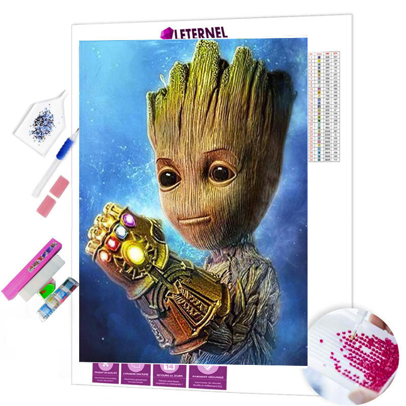 Broderie Diamant - Groot infinity