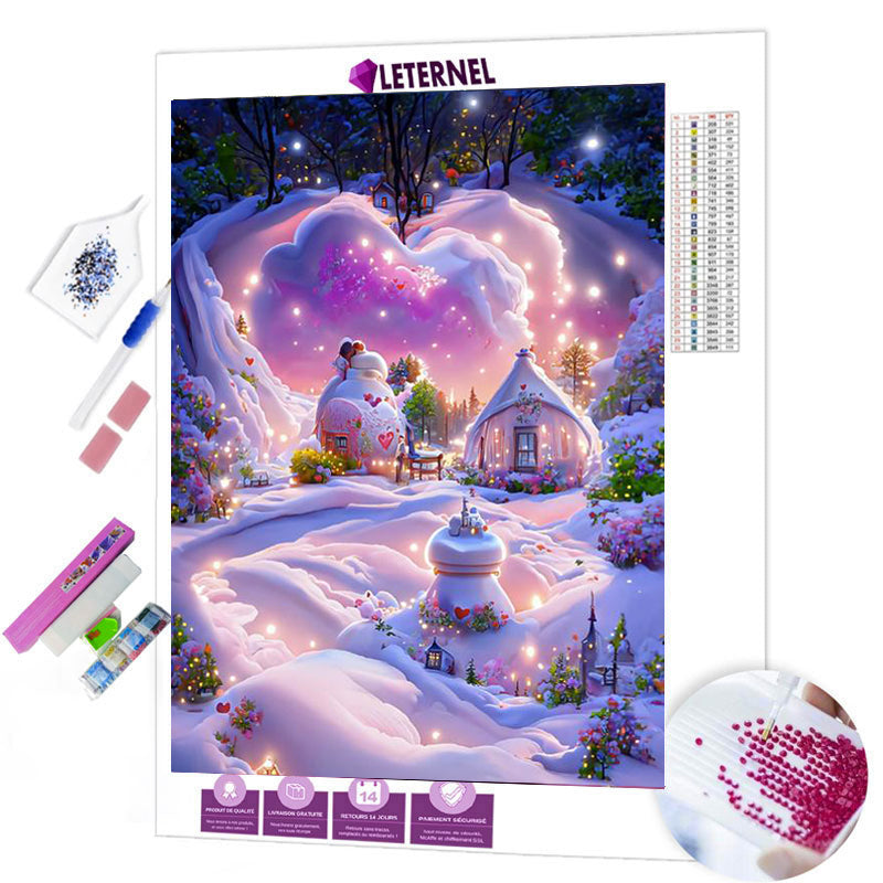 Broderie Diamant - Habitation nuage
